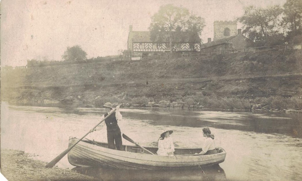 Churchgates with boat